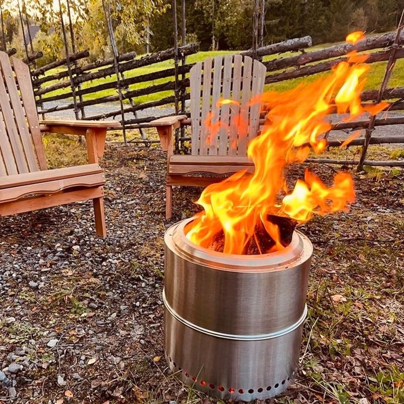 Smokeless bålpanne